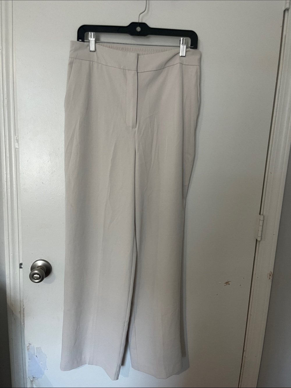 Rachel Zoe Wide-Leg Trousers in Light Taupe